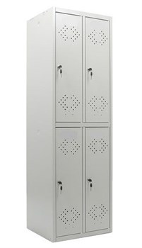 Шкаф металлический для раздевалки ШМР-2/4 600х500х1830 1672 - фото 4541