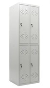 Шкаф металлический для раздевалки ШМР-2/4 600х500х1830 1672